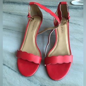 Talbots Cherry Tomato Kitten Heel and Purse